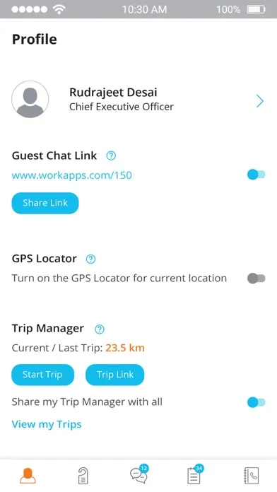 Zrzuty ekranu WorkApps